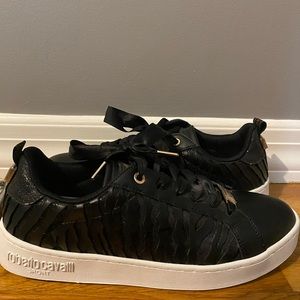 Roberto Cavalli Sport Black Sneakers
